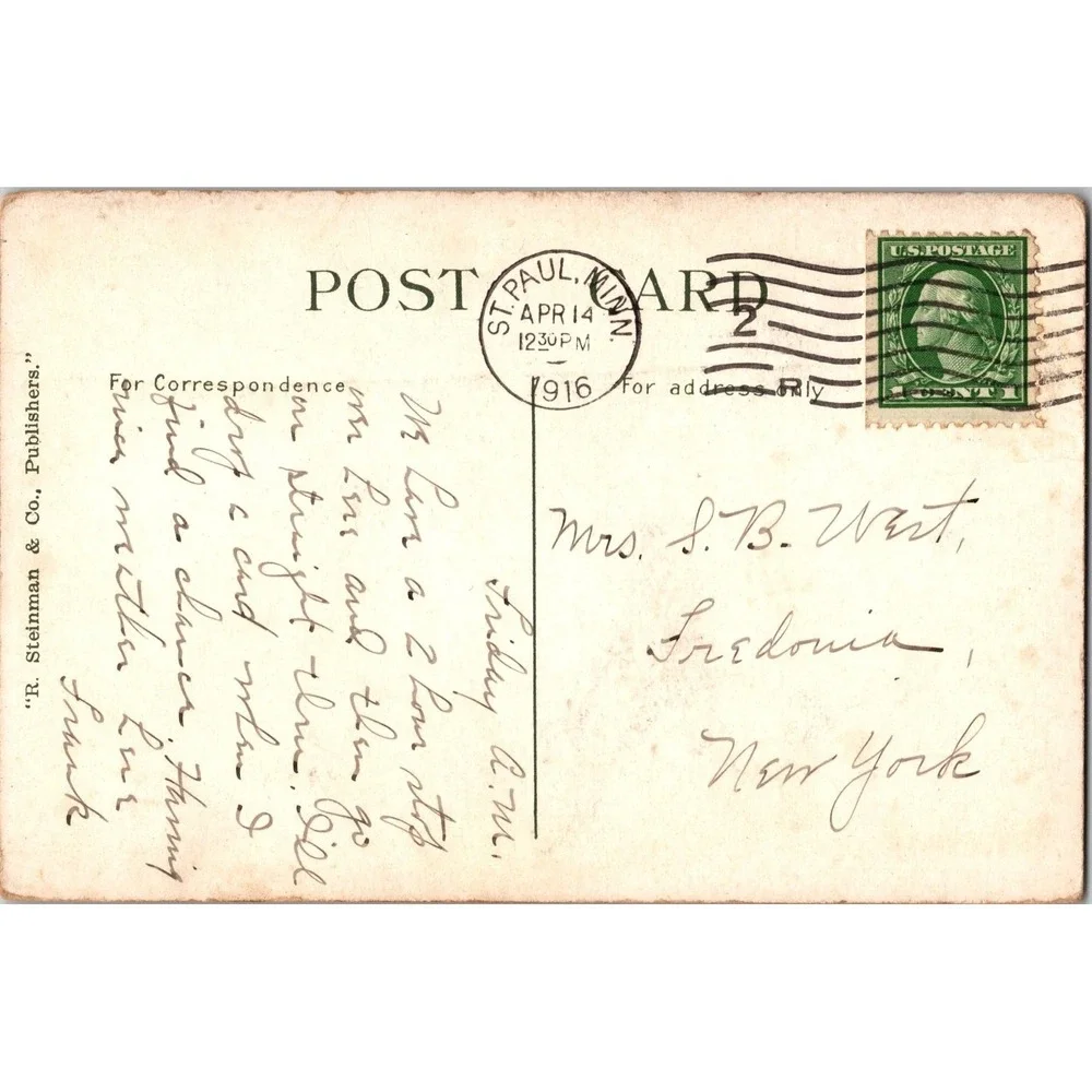 Vintage 1916‎ Indian Mounds Park Saint Paul Minnesota Postcard